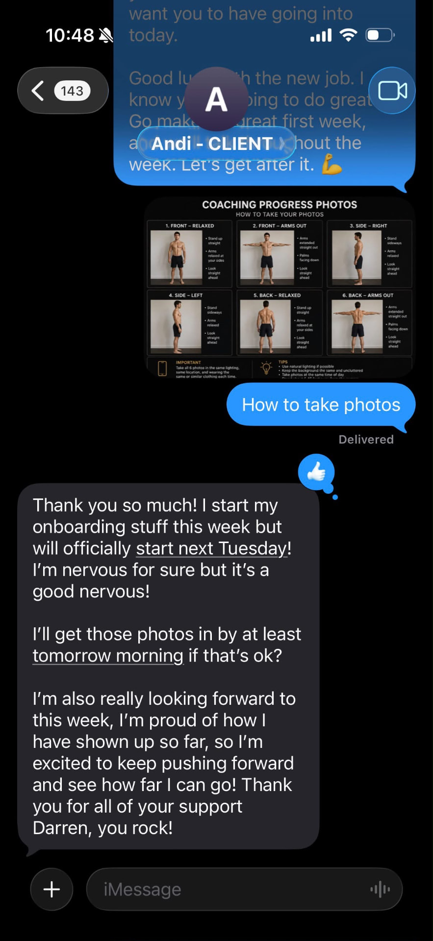 Client result
